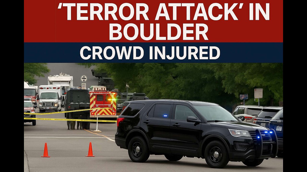 Terror Attack Boulder Colorado, Alledged Pro-Palestine Man Set Crowd On Fire.