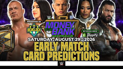 WWE Money in the Bank 2026 - Match Card Predictions