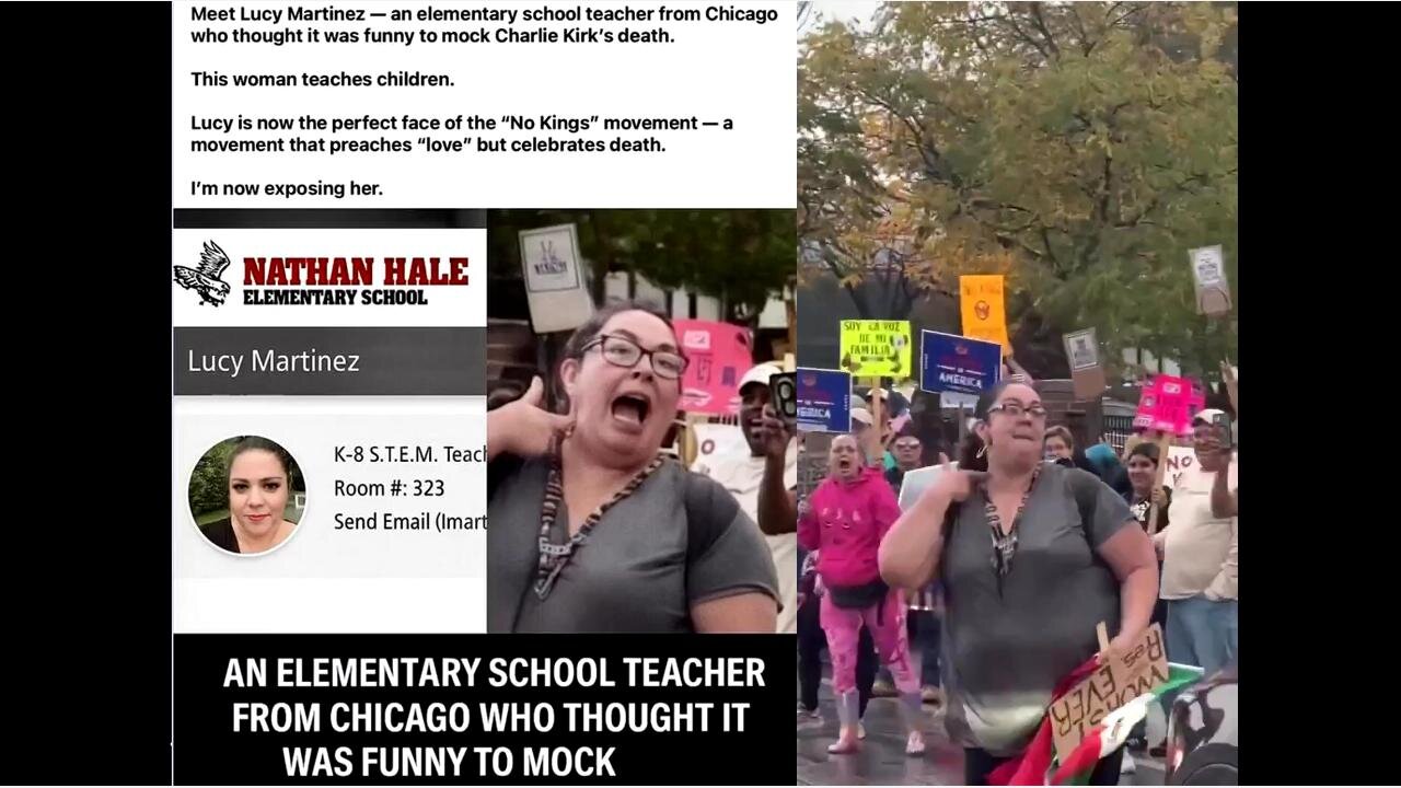 Meet Lucy MARTINEZ, Chicago Elementary Teacher Who Mocked CHARLIE KIRK'S MURDER! NAME & SHAME HER! SHOULD BE FIRED!? ILLEGAL? DEI?