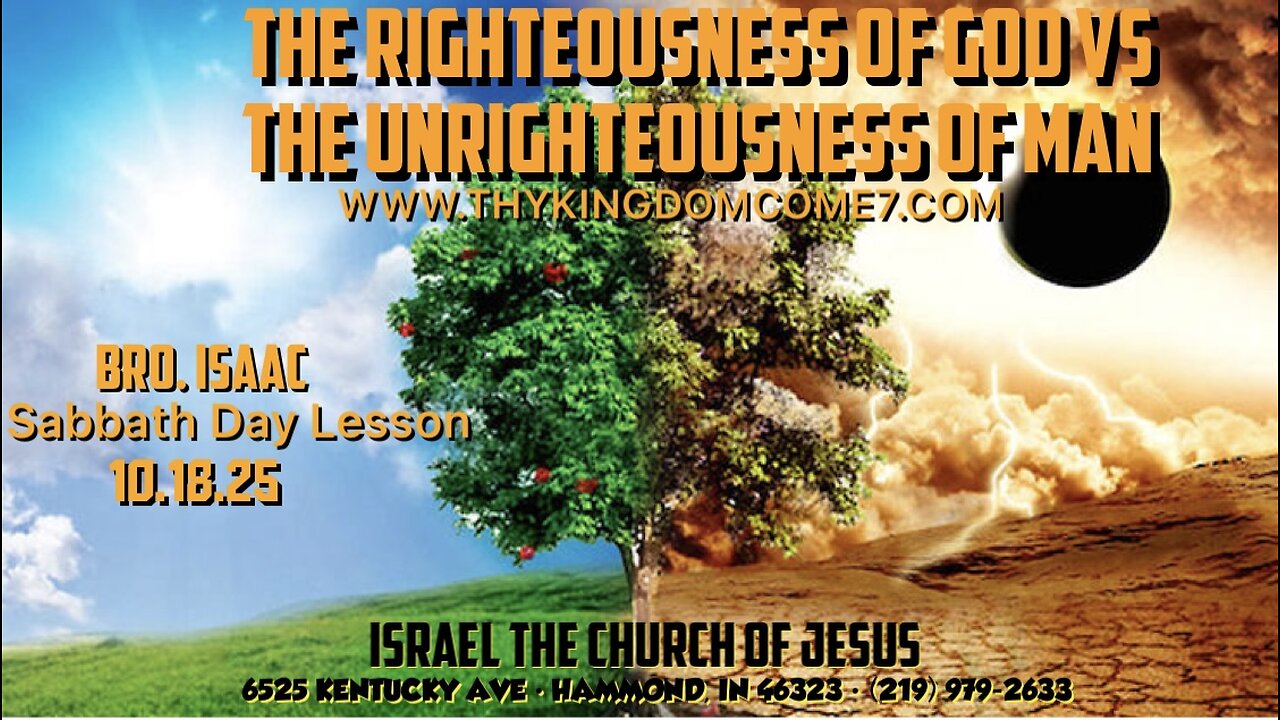 The Righteousness Of God vs The Unrighteousness Of Man