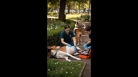 vets save dog