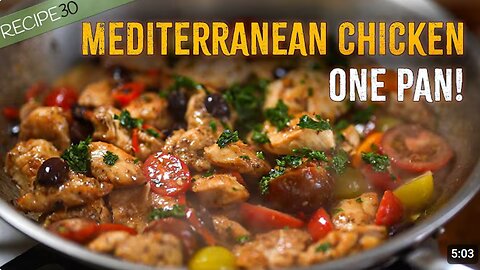Healthy Mediterranean Chicken Recipe Made Easy! | Food Network