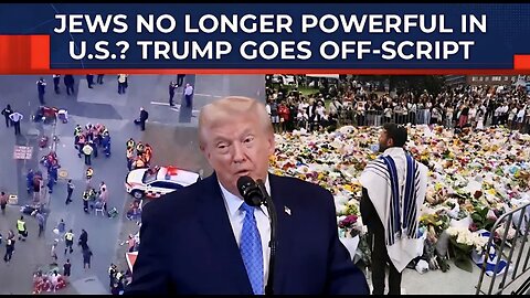 Trump's Outrageous Claim At Hanukkah Event For Jewish Lobby After Bondi Attack, Anti-Semitism Surge