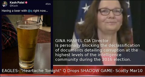 EAGLES- "Heartache Tonight" Q Drops SHADOW GAME- Scotty Mar10 6 6 2025