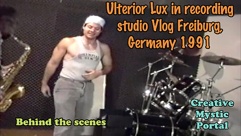 Ulterior Lux in recording studio Vlog Freiburg, Germany 1991