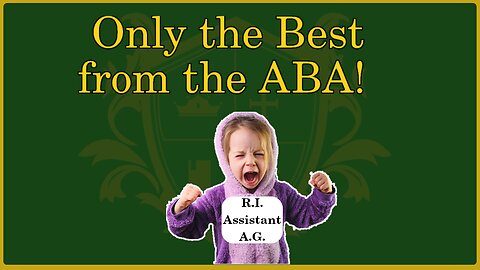 🟢 Another overgrown child dressed up as a lawyer; THIS is an assistant AG?! 🟢
