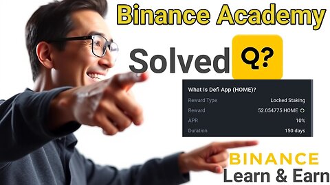 Binance Academy Learn & Earn: Get FREE 52 $HOME Tokens | Crypto Wallet Tips