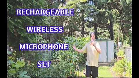 Wireless Microphone Set 2 Pack, 2.4GHz, Rechargeable, Extras