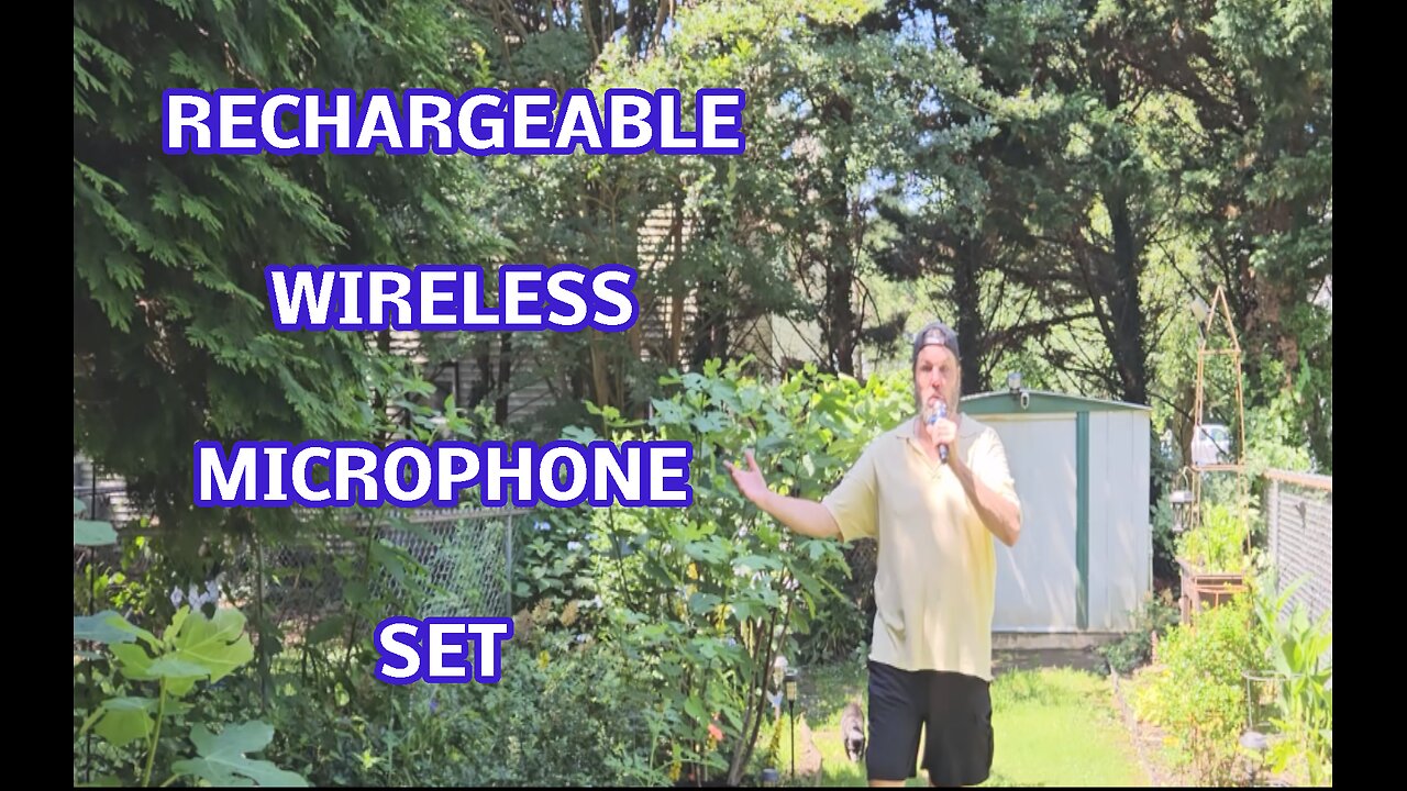 Wireless Microphone Set 2 Pack, 2.4GHz, Rechargeable, Extras