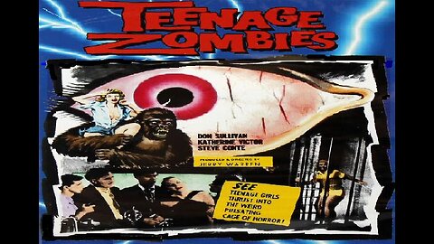 TEENAGE ZOMBIES 1959 Teens Stuck on an Island Encounter a Mad Scientist FULL MOVIE 16mm Copy