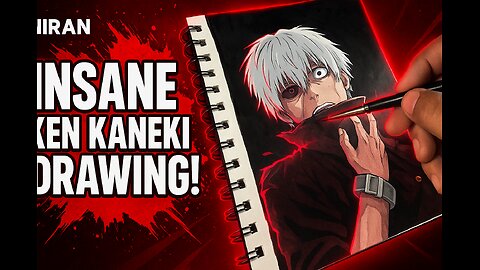 “Ken Kaneki Drawing Timelapse | Tokyo Ghoul Fanart in Minutes!”