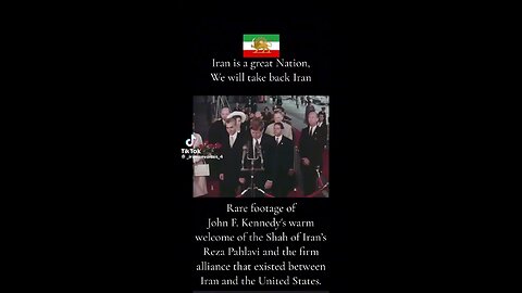 RARE FOOTAGE OF JOHN F KENNEDY ABOUT IRAN AND WELCOMING SHAH REZA PAHLAVI