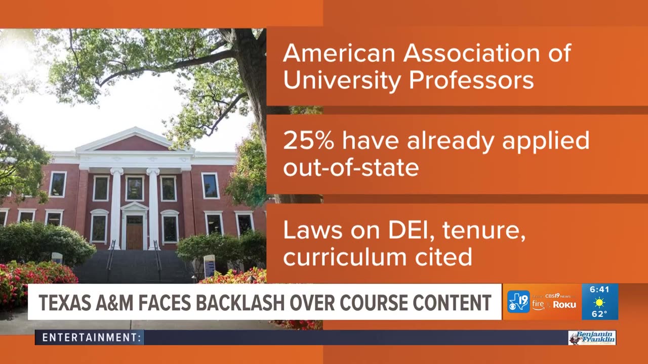 Texas A&M faces pressure after a student confronted a professor over LGBTQ content.