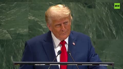 Trump made the UN audience laugh from the very first second