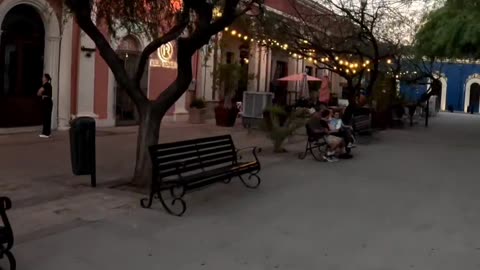 Historic Plaza in Hermosillo Sonora Mexico