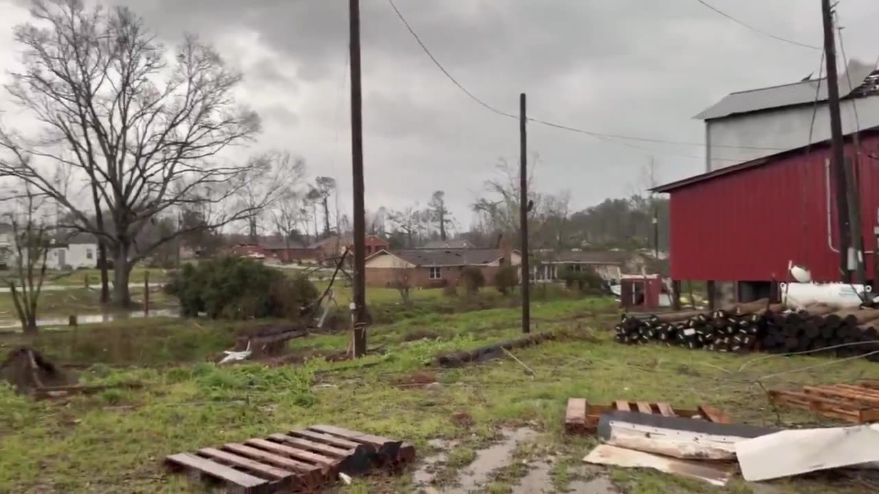 New footage of the tornado damage in Taylorsville, Mississippi. Video by Jonathan Sachar.