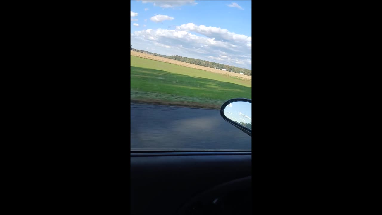 corn feilds cut down and a tunnel of trees 10 23