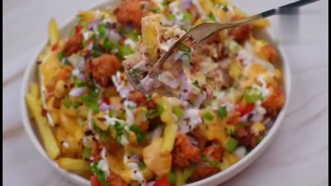 Best chicken loaded fries 🍟🥰