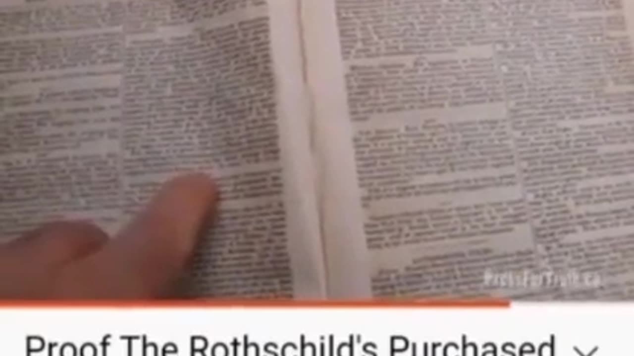 Wakeup! The modern state of Israel was created by the Rothschilds, not God