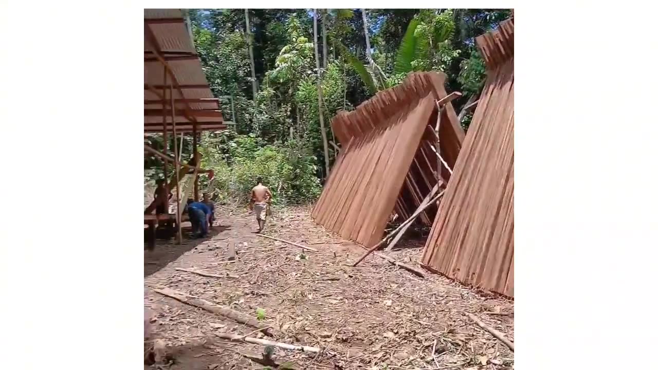 Brazil: With Frontline's help Manoel building training center in the middle of the Amazon jungle.