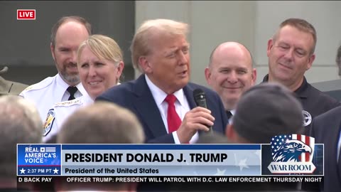 TRUMP RECEIVING MANY THANKS FOR CLEANING UP D.C.