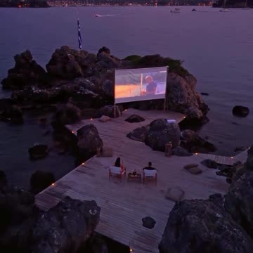 Cinema in a cool place, Greece.