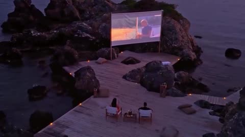 Cinema in a cool place, Greece.