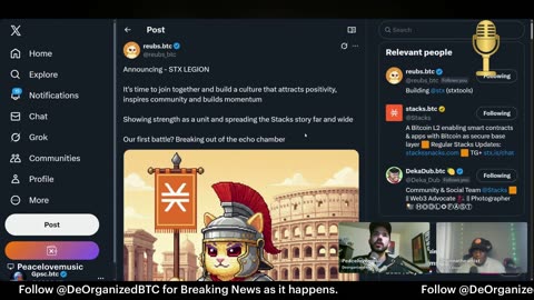 DeOrganized LIVE+ ⚡ Bitcoin + Stacks TV | Daily News • Builders • Games 11-10