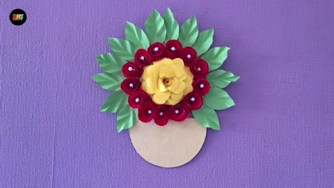 Transform Your Walls! 🌸 Easy Paper Craft Wall Hanging | DIY Home Decoration Ideas