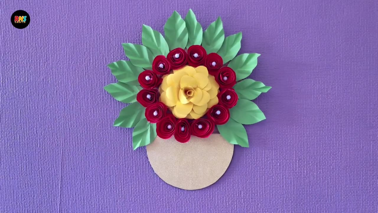 Transform Your Walls! 🌸 Easy Paper Craft Wall Hanging | DIY Home Decoration Ideas