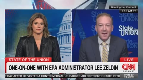 EPA Administrator Lee Zeldin pushed back against CNN host Kasie Hunt