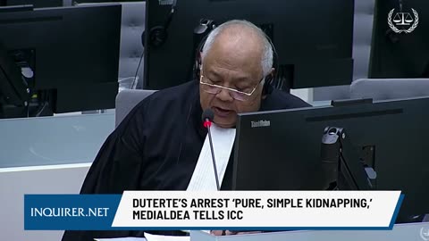 Atty. Salvador Medialdea to ICC "Pure & simple, Mr. Duterte was kidnapped"