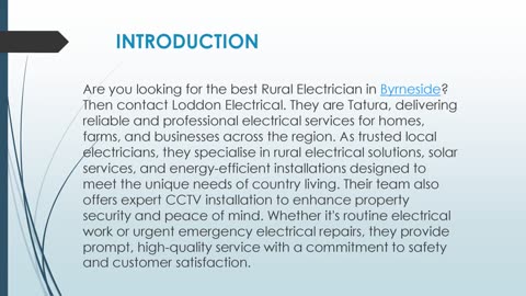 Best Rural Electrician in Byrneside