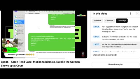 Some May 7th 2023 Messages From Cop Killer Karen Read To Turtleboy