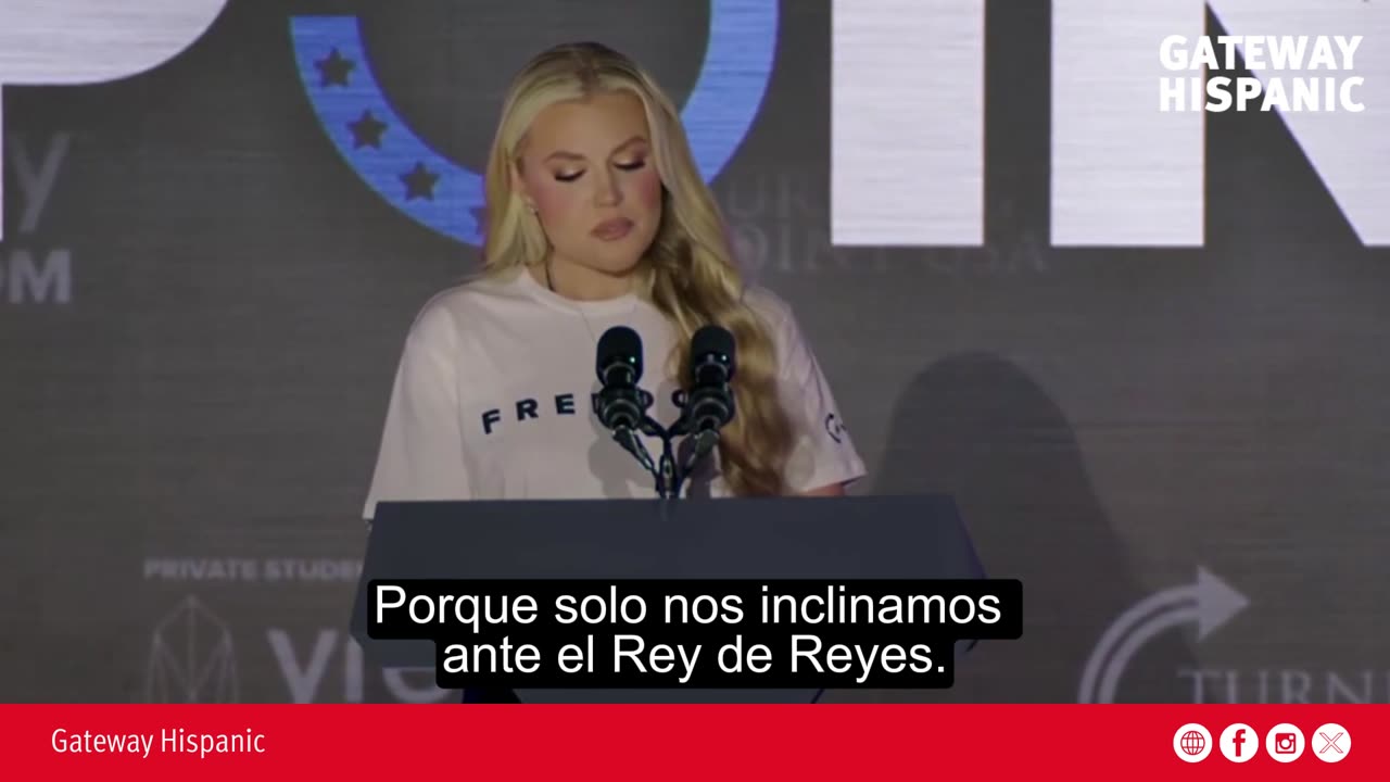 Erika Kirk Defends Christian and Patriotic Values: “We Only Bow Before the King of Kings”