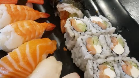 Japanese Sushi with a great time to eat and enjoy