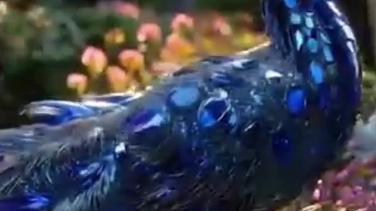 Birds made of precious stones.