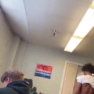 To prove he's a real man he hits a woman from behind for no reason.