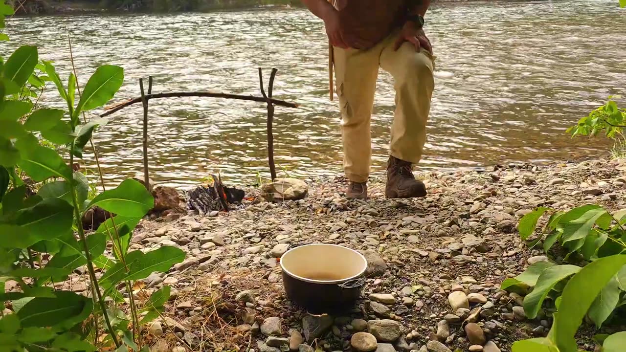 "Cooking in the Wild – Eggplant Recipe You Must Try!" 🔥🍆 (4K FHD)