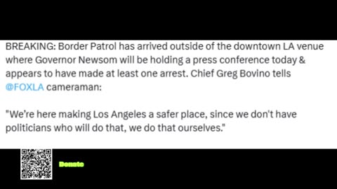 BREAKING: Border Patrol arrives at Newsom LA press conference