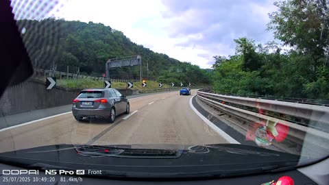 Close Call on Scenic Italian Highway