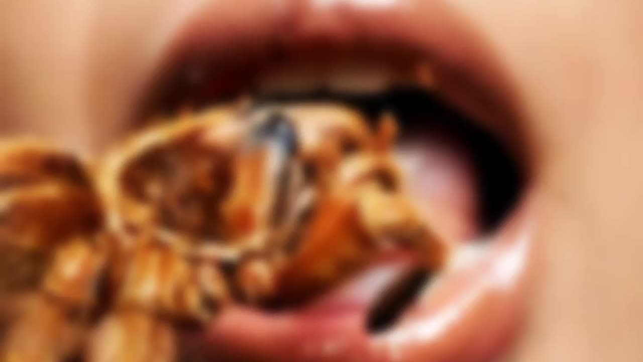 "ASMR Cinematic – Croissant Crunch & Coffee Sip | Sensual Lips Close-Up"