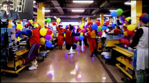 Outtake #3,010 Of The Clowns Roam Around A Factory Fake Funny Parody Video