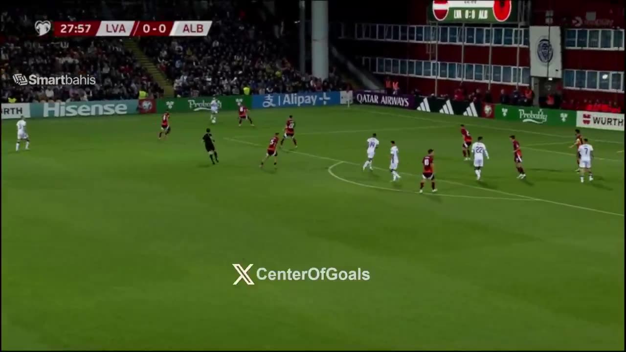 Albania takes the lead against Latvia