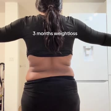 A 3 months weight loss transformation