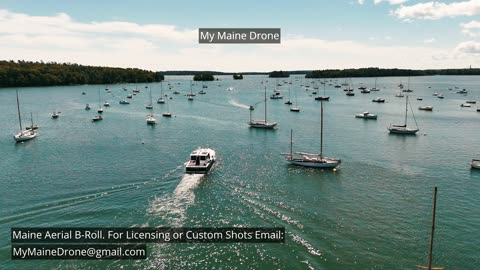 Maine B-Roll (No Sound): Boating on the Harraseeket River, Freeport, Maine Video 4
