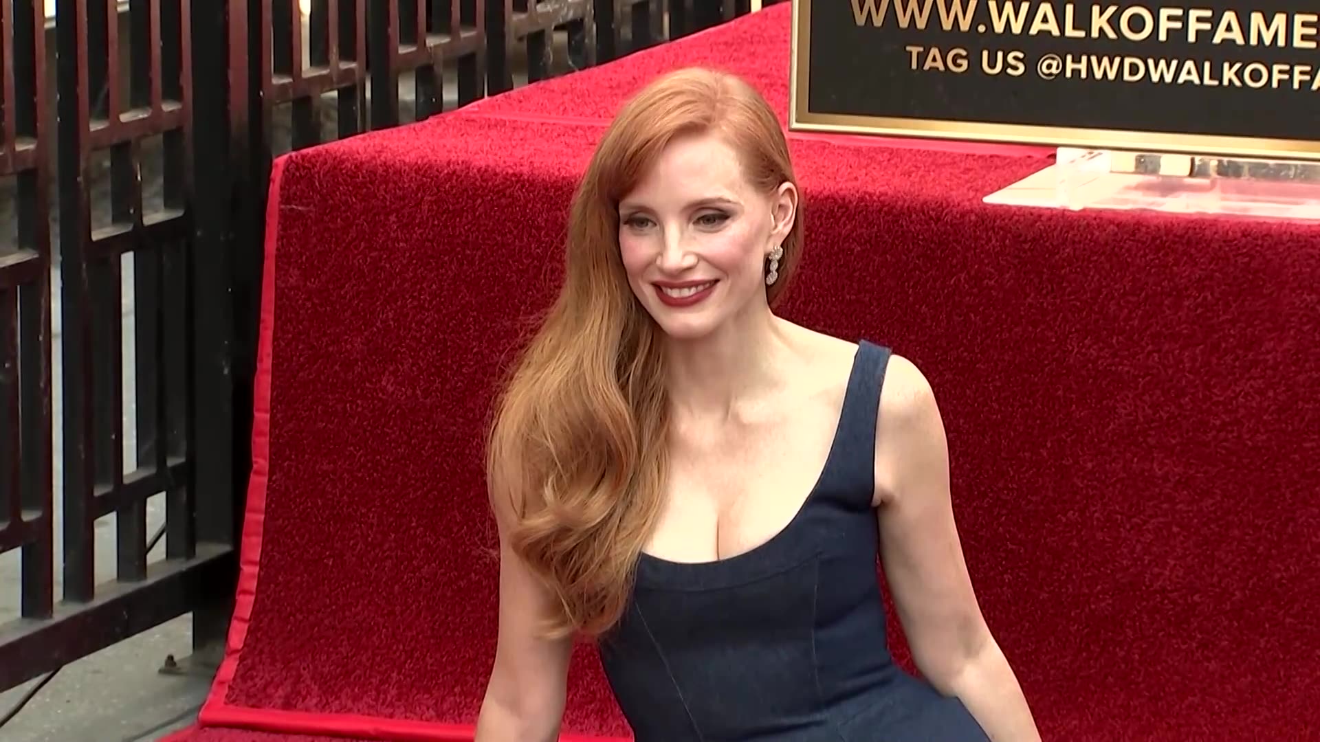 Jessica Chastain hails the power of storytelling at the Walk of Fame