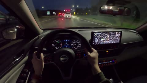 2024 Nissan Altima 2.5 SL AWD - POV Night Drive (Binaural Audio)