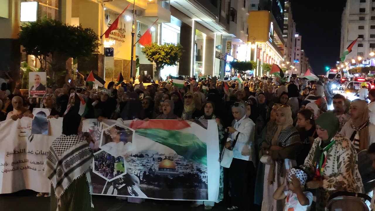 مسيرة شعبية بطنجة دعما لفلسطين ومن أجل وقف الإبادة الجماعية 18 08 2025 حرائر طنجة