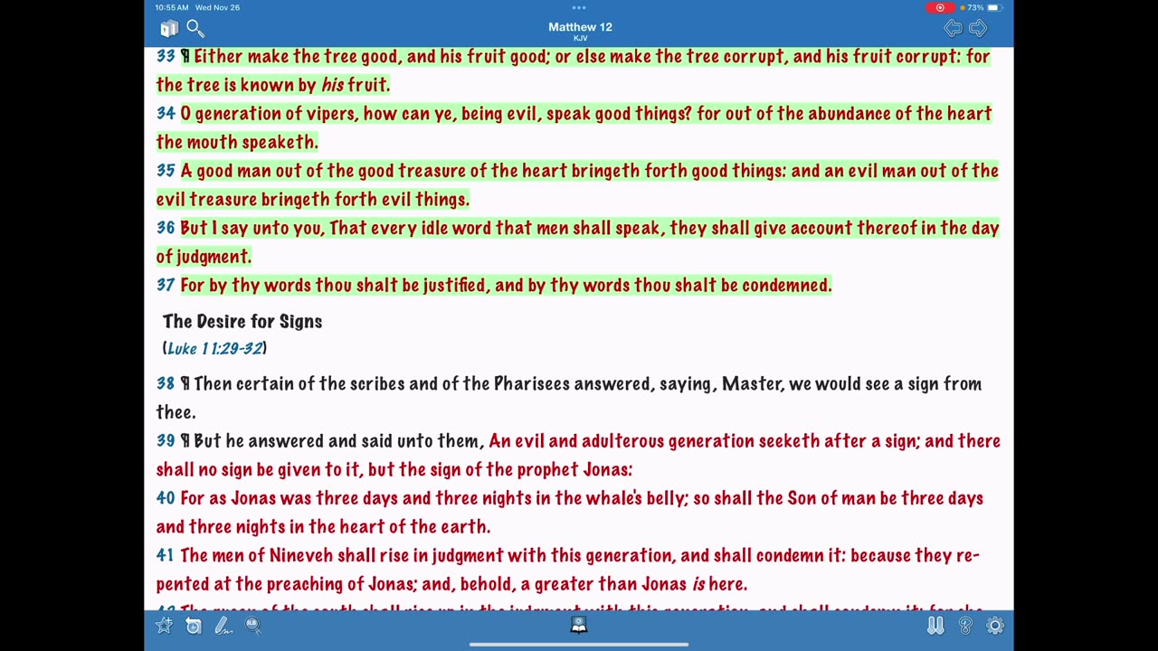 Fruit of the heart justifies or condemns